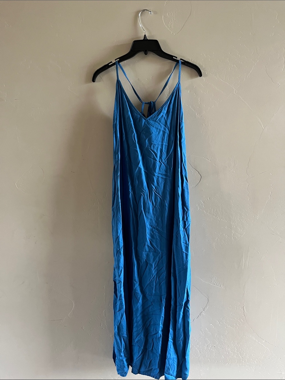 Old Navy Blue Strappy V-Neck Maxi Dress